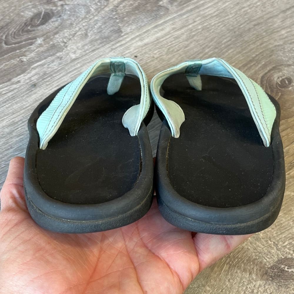 OluKai 'Ohana Womens Beach Thong Sandals Sea Green Womens 7 EU 37 - Picture 5 of 6
